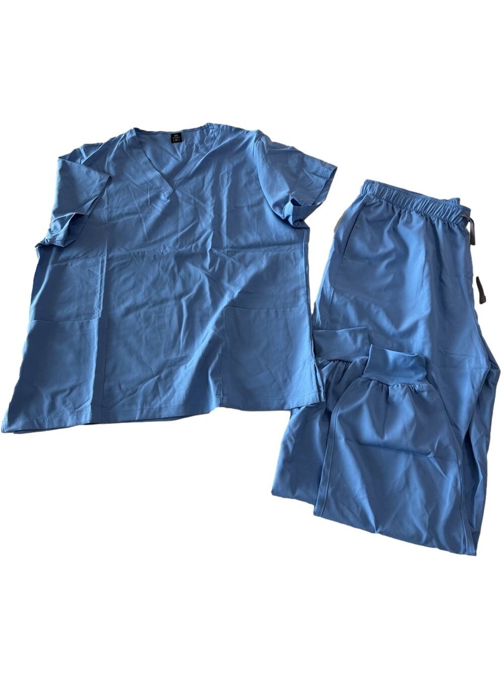 Women's Blue Two Piece Scrub Set Size XL #260646